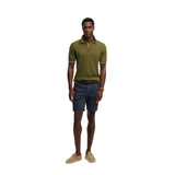 Superdry - M1110458A-K9U – Polo verde de punto texturizado con manga corta - Hombre