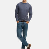 Superdry – Essential M2014044A-11V – Sudadera azul 100% algodón con bordado en el pecho - Hombre