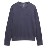Superdry – Essential M2014044A-11V – Sudadera azul 100% algodón con bordado en el pecho - Hombre