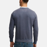 Superdry – Essential M2014044A-11V – Sudadera azul 100% algodón con bordado en el pecho - Hombre