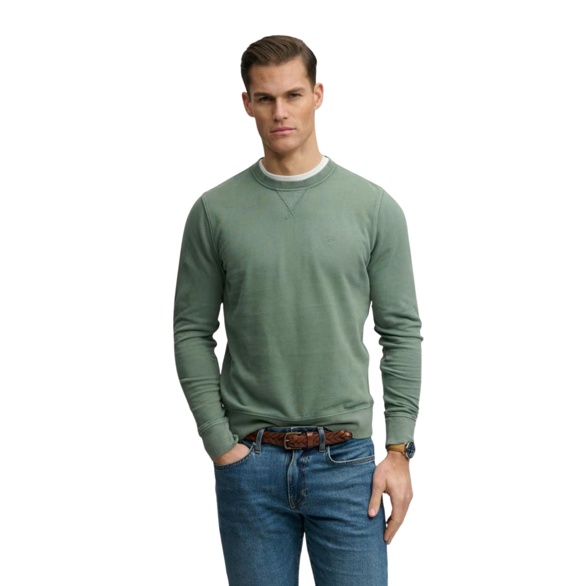 Sudadera verde Essential Superdry hombre Konestilochic