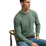 Superdry – Essential M2014044A-1XE – Sudadera verde 100% algodón con bordado en el pecho - Hombre