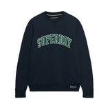 Superdry - Athletic Applique M2014590A-98T - Sudadera azul marino de corte relajado - Hombre