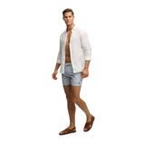 Superdry - M3010261A-KYH – Bañador de tejido “seersucker” con estampado de rayas - Hombre
