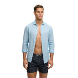 Superdry – Premium M3010262A-KKN – Bañador azul marino estampado de 38 cm. - Hombre