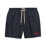 Superdry – Premium M3010262A-KKN – Bañador azul marino estampado de 38 cm. - Hombre