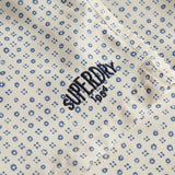 Superdry – Premium M3010262A-KQK – Bañador blanco roto estampado de 38 cm. - Hombre