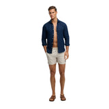 Superdry – Premium M3010262A-KQK – Bañador blanco roto estampado de 38 cm. - Hombre