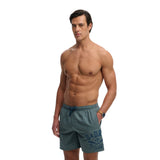 Superdry - M3010265A-9VC – Bañador azul de 40 cm. con logo impreso y forro de malla - Hombre