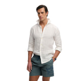 Superdry - M3010265A-9VC – Bañador azul de 40 cm. con logo impreso y forro de malla - Hombre