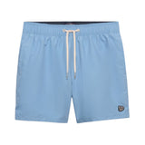Superdry - M3010267A-J1G – Bañador azul de 38 cm. con logo bordado y cintura elástica ajustable - Hombre