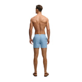 Superdry - M3010267A-J1G – Bañador azul de 38 cm. con logo bordado y cintura elástica ajustable - Hombre