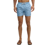 Superdry - M3010267A-J1G – Bañador azul de 38 cm. con logo bordado y cintura elástica ajustable - Hombre