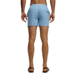 Superdry - M3010267A-J1G – Bañador azul de 38 cm. con logo bordado y cintura elástica ajustable - Hombre