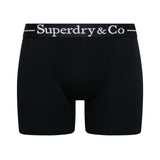 Superdry - M3110480A-DNX - Pack de 3 calzoncillos boxer negros (14 cm. de tiro) - Hombre