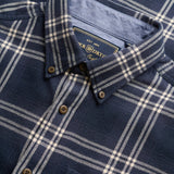 Superdry - Lumberjack M4011197A-G7T - Camisa azul de manga larga con estampado de cuadros - Hombre