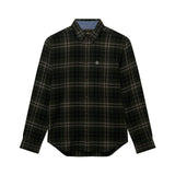 Superdry - Lumberjack M4011197A-H7J - Camisa verde de manga larga con estampado de cuadros - Hombre