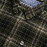 Superdry - Lumberjack M4011197A-H7J - Camisa verde de manga larga con estampado de cuadros - Hombre