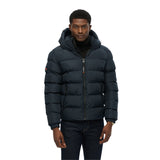 Superdry - M5011905A-D9W - Chaqueta acolchada deportiva azul marino con capucha - Hombre