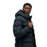 Superdry - M5011905A-D9W - Chaqueta acolchada deportiva azul marino con capucha - Hombre