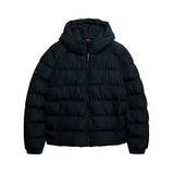 Superdry - M5011905A-D9W - Chaqueta acolchada deportiva azul marino con capucha - Hombre