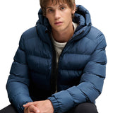 Superdry - Sports M5011905A-L5N - Chaqueta azul acolchada repelente al agua con capucha - Hombre