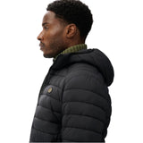 Superdry - Fuji Lite M5012339A-02A - Chaqueta acolchada negra con capucha y bajo ajustable - Hombre