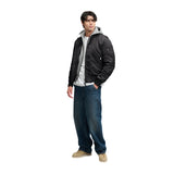Superdry - MA1 M5012355A-12A - Chaqueta Bomber negra acolchada con capucha - Hombre