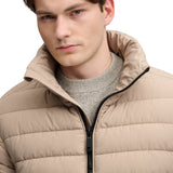 Superdry - Fuji M5012432A-D7J - Chaqueta acolchada beige de peso medio con capucha - Hombre