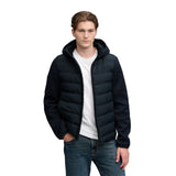 Superdry - Storm M5012530A-98T - Chaqueta híbrida azul marino de punto con capucha - Hombre