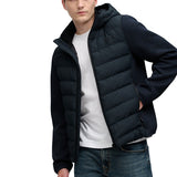 Superdry - Storm M5012530A-98T - Chaqueta híbrida azul marino de punto con capucha - Hombre