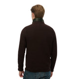 Superdry - M6110681A_UF9 – Jersey ligero de algodón con textura con cuello redondo acanalado - Hombre
