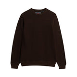 Superdry - M6110681A_UF9 – Jersey ligero de algodón con textura con cuello redondo acanalado - Hombre