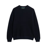 Superdry - M6110681A_XKP – Jersey ligero de algodón con textura con cuello redondo acanalado - Hombre