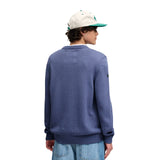 Superdry - Preppy M6110717A-27S - Jersey azul 100% algodón orgánico con logo bordado - Hombre