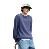 Superdry - Preppy M6110717A-27S - Jersey azul 100% algodón orgánico con logo bordado - Hombre