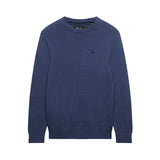 Superdry - Preppy M6110717A-27S - Jersey azul 100% algodón orgánico con logo bordado - Hombre