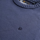 Superdry - Preppy M6110717A-27S - Jersey azul 100% algodón orgánico con logo bordado - Hombre