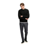 Superdry - Texture Knit M6110777A-AYN - Jersey negro 100% algodón de punto con textura - Hombre