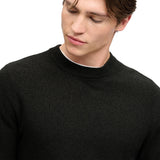 Superdry - Texture Knit M6110777A-AYN - Jersey negro 100% algodón de punto con textura - Hombre