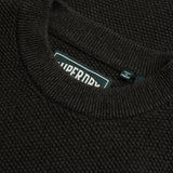 Superdry - Texture Knit M6110777A-AYN - Jersey negro 100% algodón de punto con textura - Hombre