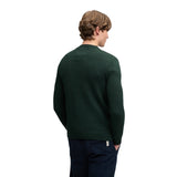 Superdry - M6110788A-20E - Jersey verde oscuro 100% algodón orgánico con gráfico aplicado - Hombre