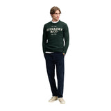 Superdry - M6110788A-20E - Jersey verde oscuro 100% algodón orgánico con gráfico aplicado - Hombre
