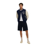 Superdry - Essential M7110427A_JUA  - Pantalones cortos de punto con logo con bolsillos y cintura ajustable - Hombre