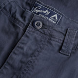 Superdry – Utility M7110497A-ML9 – Pantalones chinos cortos azules de corte recto - Hombre