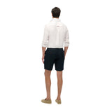 Superdry – Merchant M7110520A-98T – Pantalones cortos azul marino de lino y algodón - Hombre