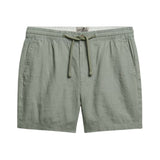Superdry – Merchant M7110520A-J3C – Pantalones cortos verdes de lino y algodón - Hombre