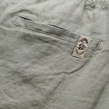 Superdry – Merchant M7110520A-J3C – Pantalones cortos verdes de lino y algodón - Hombre