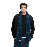 Superdry - Heritage M9310563A-M7V - Bufanda azul de cuadros (170x37 cm.)