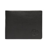 Superdry - M9810388A-02A - Cartera clásica de cuero negro con monedero con cierre a presión (10,5x8,5 cm.)